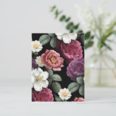 Carte Illustration Rose vintage (Debout devant)