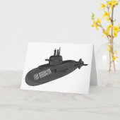 Carte Illustration sous-marine (Fleur jaune)