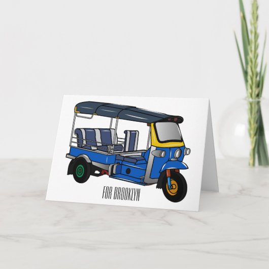 Carte Illustration Tuk tuk (Devant)