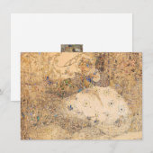 Carte Illustration vintage Annie Fleurs de cueillette fr (Devant / Derrière)