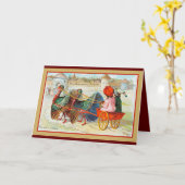 Carte Illustration vintage bon thanksgiving (Fleur jaune)