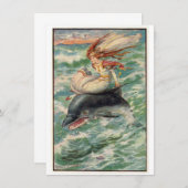 Carte Illustration vintage de Frank C. Pape (Devant / Derrière)