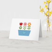 Carte Illustrations de fleurs dans une zone de fenêtre b (Fleur jaune)