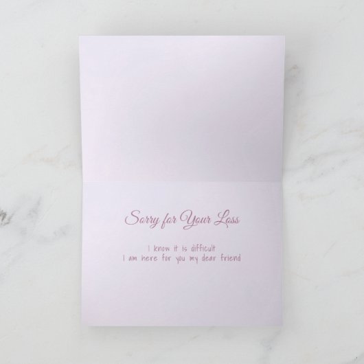 Carte Illustrations de l'aquarelle de la perte de la sym (Intérieur)