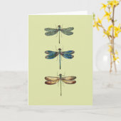Carte Illustrations de libellule (Fleur jaune)