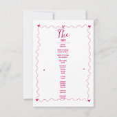 Carte Illustrations Scribble dessinées à la main Program (Dos)