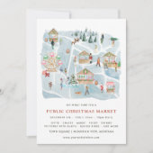 Carte Illustrée | Annonce de Marché de Noël (Devant)