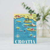 Carte illustrée Croatie (Debout devant)