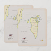 Carte illustrée de Bahreïn (Devant / Derrière)