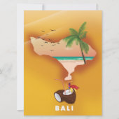 Carte illustrée de Bali (Devant)