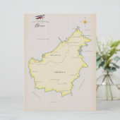 Carte illustrée de Borneo (Debout devant)