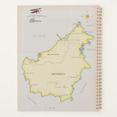 Carte illustrée de Borneo (Dos)