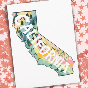 Carte illustrée de Californie