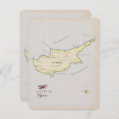 Carte illustrée de Chypre. (Devant / Derrière)