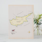 Carte illustrée de Chypre. (Debout devant)