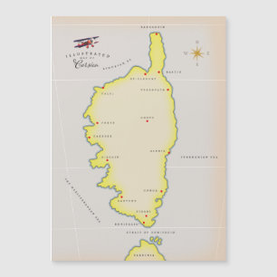 Carte illustrée de Corse