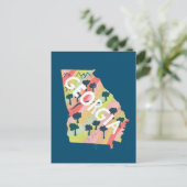 Carte illustrée de Géorgie (Debout devant)