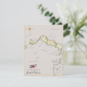 Carte illustrée de la carte des îles Turques-et-Ca (Debout devant)