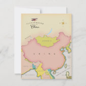 Carte illustrée de la Chine (Devant)