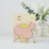 Carte illustrée de la Chine (Debout devant)