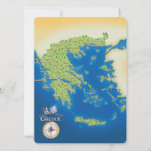 Carte Illustrée De La Grèce. (Dos)
