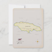 Carte illustrée de la Jamaïque. (Devant)