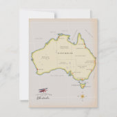 Carte illustrée de l'Australie (Devant)