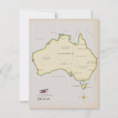 Carte illustrée de l'Australie (Dos)