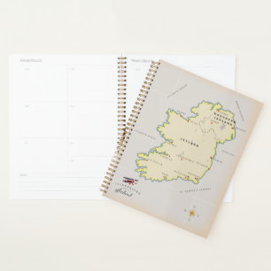 Carte illustrée de l'Irlande