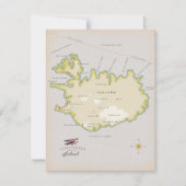 Carte illustrée de l'Islande (Devant)