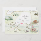 Carte illustrée de l'itinéraire du mariage  (Dos)