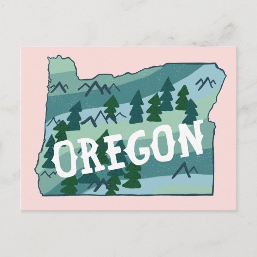 Carte illustrée de l'Oregon (Devant)