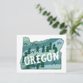 Carte illustrée de l'Oregon (Debout devant)