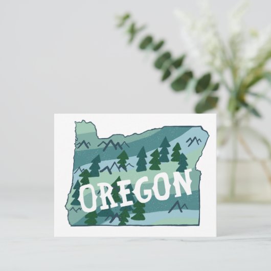Carte illustrée de l'Oregon (Debout devant)
