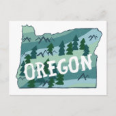 Carte illustrée de l'Oregon (Devant)