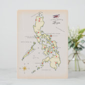 Carte illustrée de Luzon Philippines (Debout devant)