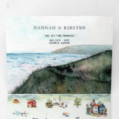Carte illustrée de mariage en Suède (Intérieur en premier)
