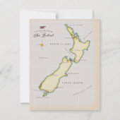 Carte illustrée de Nouvelle-Zélande (Devant)