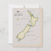 Carte illustrée de Nouvelle-Zélande (Dos)