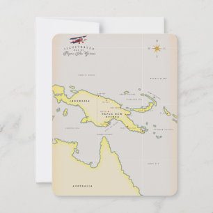 Carte illustrée de Papouasie-Nouvelle-Guinée