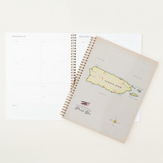 Carte illustrée de Porto Rico. (Devant avec enveloppe)