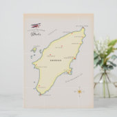 Carte illustrée de Rhodes. (Debout devant)