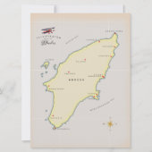 Carte illustrée de Rhodes. (Devant)