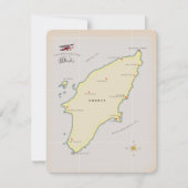 Carte illustrée de Rhodes. (Devant)