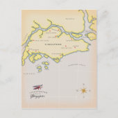 Carte illustrée de Singapour (Devant)