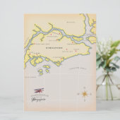 Carte illustrée de Singapour (Debout devant)