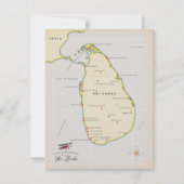 Carte illustrée de Sri Lanka (Devant)