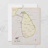 Carte illustrée de Sri Lanka (Dos)