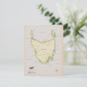 Carte illustrée de Tasmanie. (Debout devant)