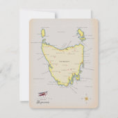 Carte illustrée de Tasmanie. (Devant)